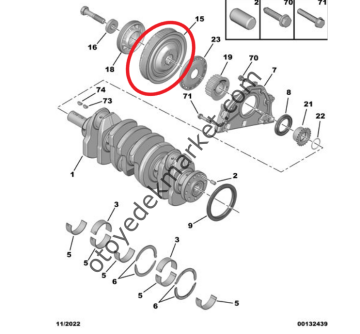 Citroen Jumper (2015-2023) 2.0 Hdi Krank Kasnağı (Orijinal)