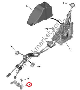 PEUGEOT 308 (2008-2013) VİTES TEL BAĞLANTI AYAĞI