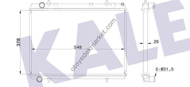 Citroen  C4 (2003-2008) 1,6 Hdi 110hp  Manuel Su Rayatörü (KALE)