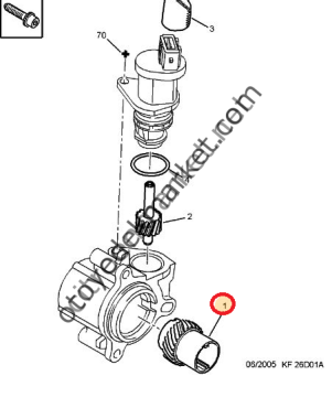 PEUGEOT 206 BENZİNLİ KİLOMETRE DİŞLİSİ SİYAH  (ORJİNAL)