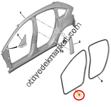 CİTROEN C4 2004-2011 ÖN KAPI FİTİLİ (ithal)