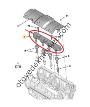 Citroen C-Elysee  (2012-2016) 1.6 Vti Ateşleme Bobini (Orijinal)