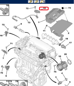 PEUGEOT 206 (2003-2012) 1,4 DİZEL EMME MANİFOLD ALGILAYICISI