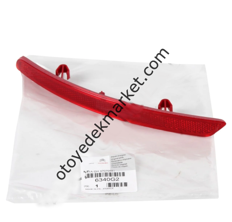 Citroen C3 (2014-2016 Arka Tampon Sol Reflektör (Kedi Gözü) (Orijinal)