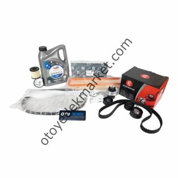 Citroen C4 (2004-2011) 1,6 16v  Benzinli Ağır Bakım Seti (ORJİNAL) Tüm Filtreler Motor Yağı Triger Seti Devirdaim Alternatör Kayış Ve Rulmanı Takım Buji (Orijinal)