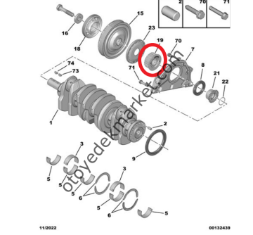 Peugeot Boxer (2020-2023) 2.2 Hdi Krank Dişlisi (Orijinal)