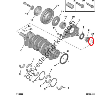 Peugeot Boxer (2020-2023) 2.2 Hdi Yağ Pompa Dişli Contası (Orijinal)