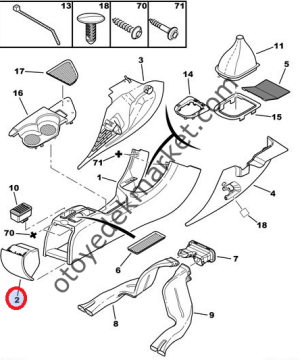 PEUGEOT 307 KÜLLÜK ARKA (ORJİNAL)
