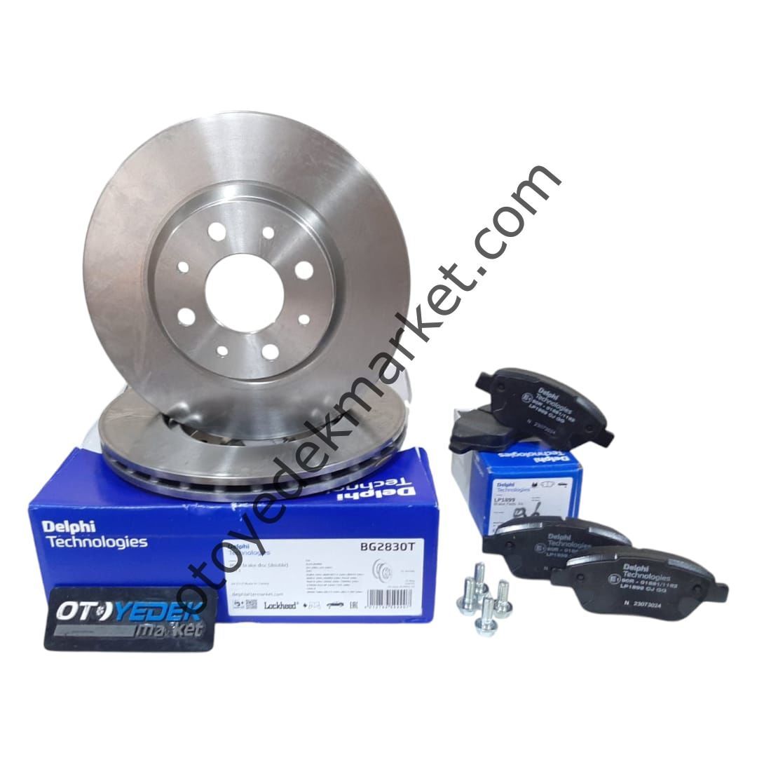 Citroen Nemo (2008-2020) 1.4 Hdi Ön Fren Balata Ve Fren Disk Takım (Delphi)