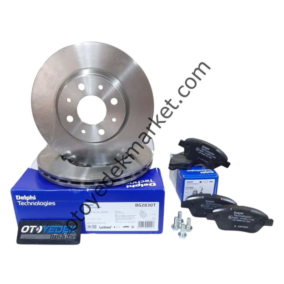 Citroen Nemo (2008-2020) 1.4 Hdi Ön Fren Balata Ve Fren Disk Takım (Delphi)