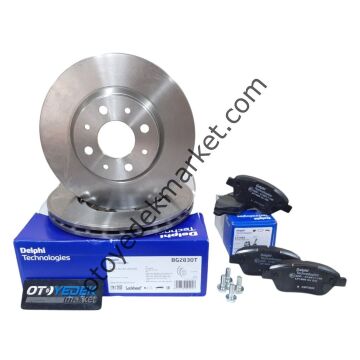 Citroen Nemo (2008-2020) 1.4 Hdi Ön Fren Balata Ve Fren Disk Takım (Delphi)