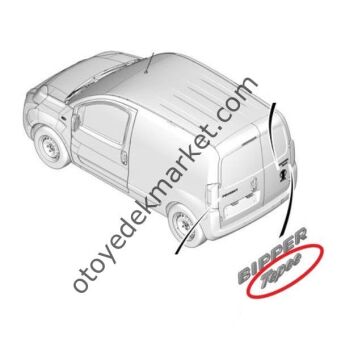 Peugeot Bipper (2008-2017) Bagaj Yazısı ''Tepee'' (İthal)