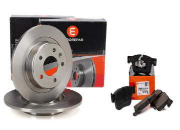 Citroen Berlingo (2008-2018) Arka Balata ve Disk Seti (Rulmanlı) (Orijinal Eurorepar)