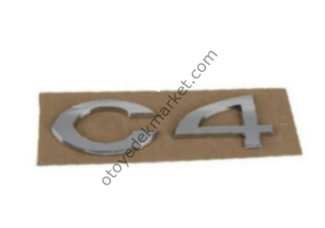 CİTROEN C4 (2004-2011) C4 YAZISI (İTHAL)