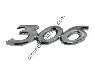 Peugeot 306 Bagaj Yazısı ''306'' (İthal)