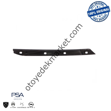 Peugeot 5008 (2017-2023) Sağ Ön Çamurluk Çıtası, Parlak Siyah (Orijinal)