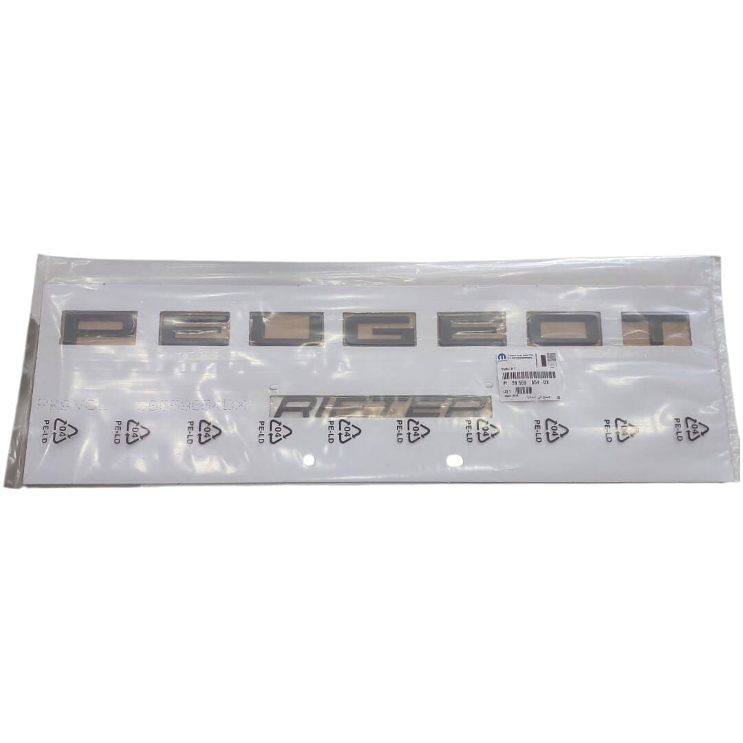 Peugeot Rifter (2024-2025) Bagaj ''Peugeot + Rifter'' Yazısı (Orijinal)