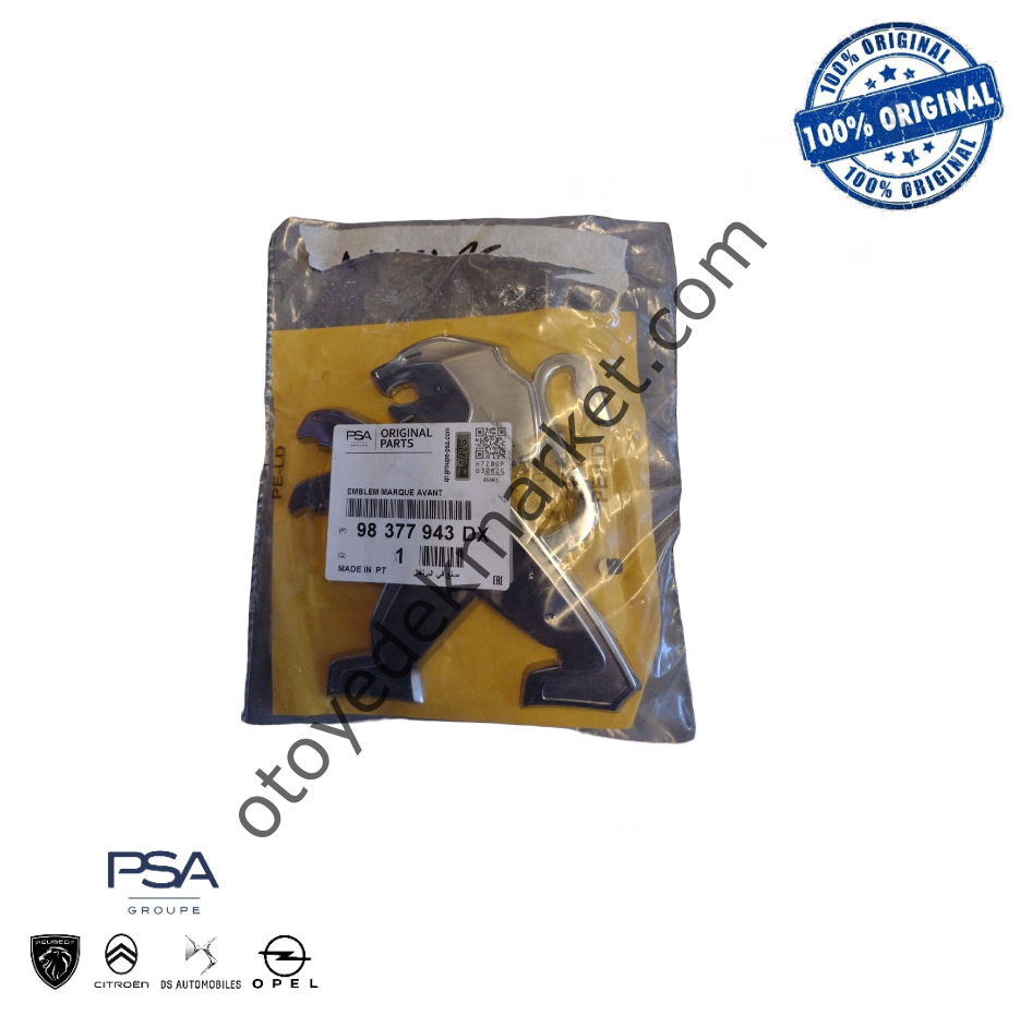 Peugeot 5008 (2021-2023) Ön Panjur ''Aslan Amblemi'', Krom (Orijinal)