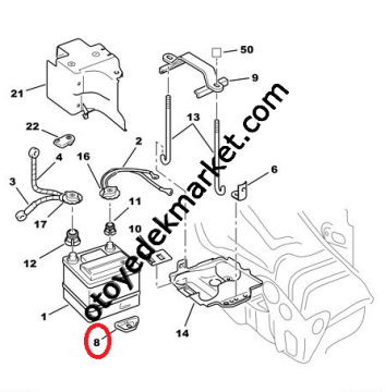 Peugeot 307 (2006-2008) Su Kollektör Tapası (İthal)