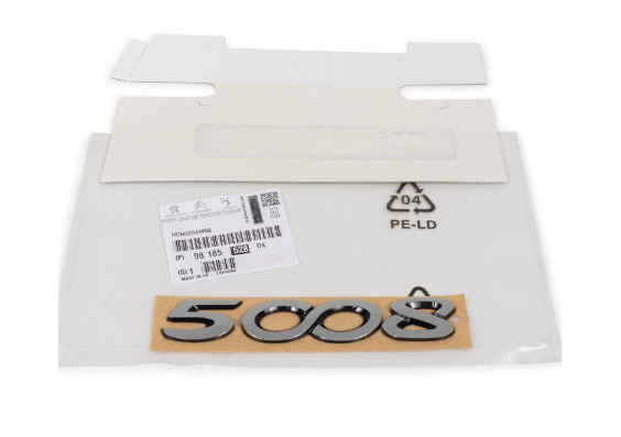 Peugeot 5008 (2017-2020) Arka ''5008'' Yazısı (Orijinal)