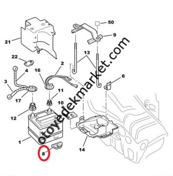 Citroen Berlingo (2008-2018) Dizel Su Kollektör Tapası (Orijinal)