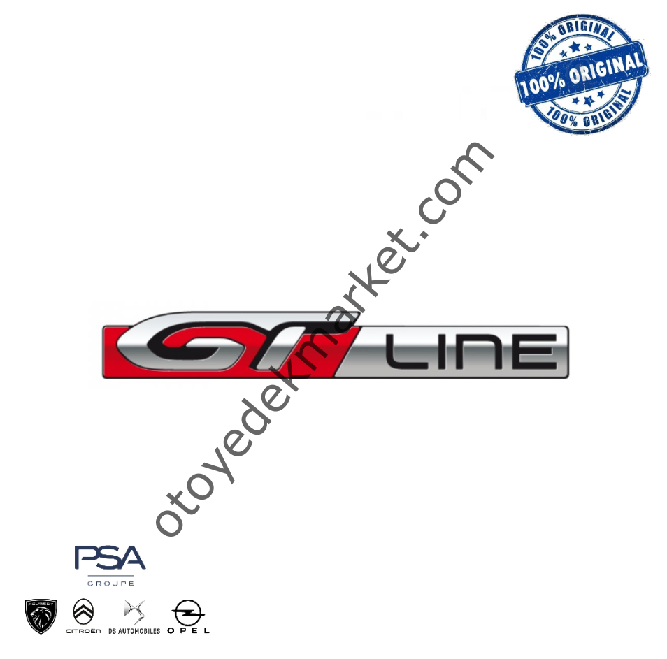 Peugeot 5008 (2017-2020) Arka ''GT Line'' Yazısı (Orijinal)
