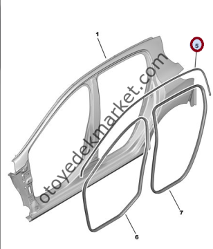 PEUGEOT 308 SOL TAVAN FİTİLİ (ORJİNAL)