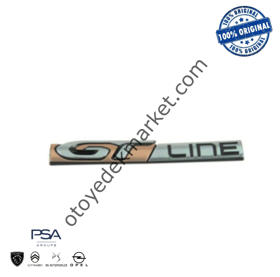 Peugeot 5008 (2017-2020) Sol Ön Çamurluk ''GT Line'' Yazısı, Bej (Orijinal)