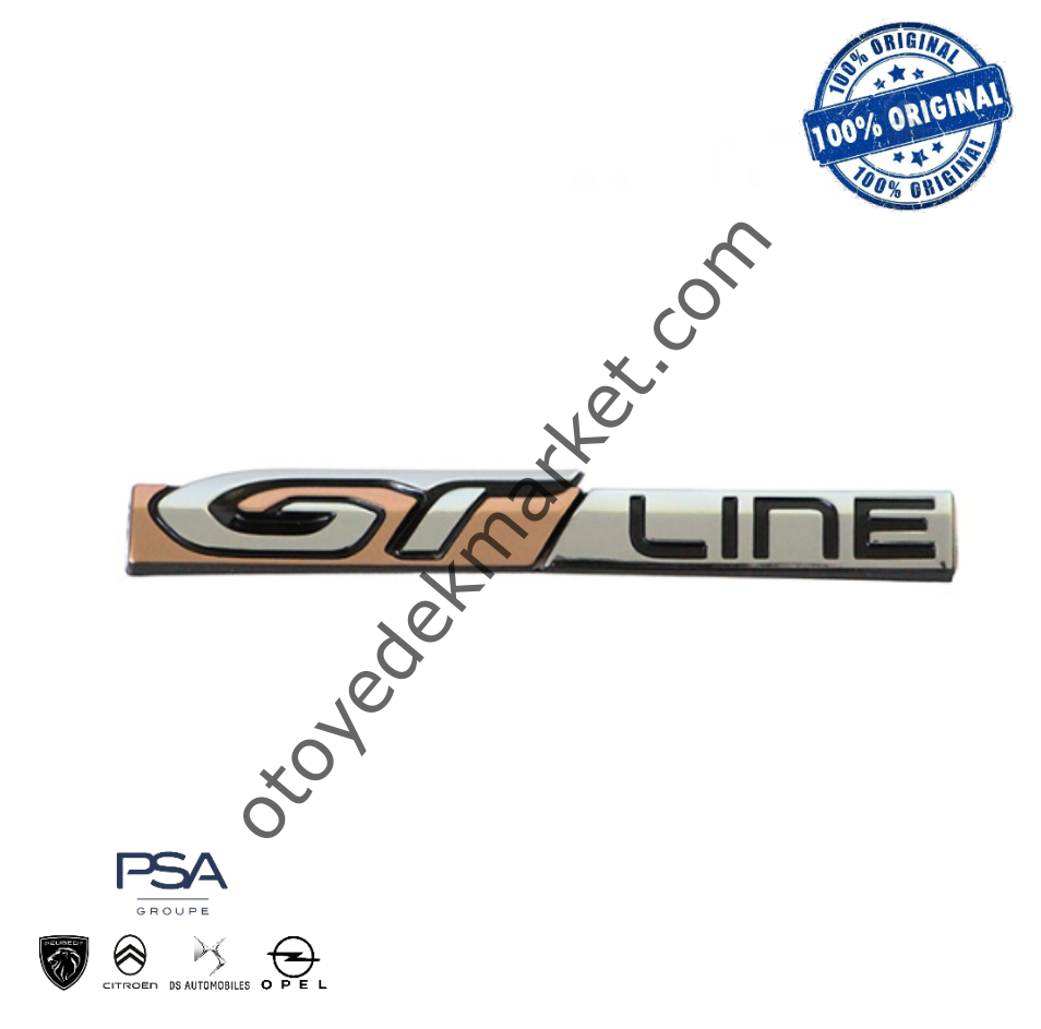 Peugeot 5008 (2017-2020) Sağ Ön Çamurluk ''GT Line'' Yazısı, Bej (Orijinal)