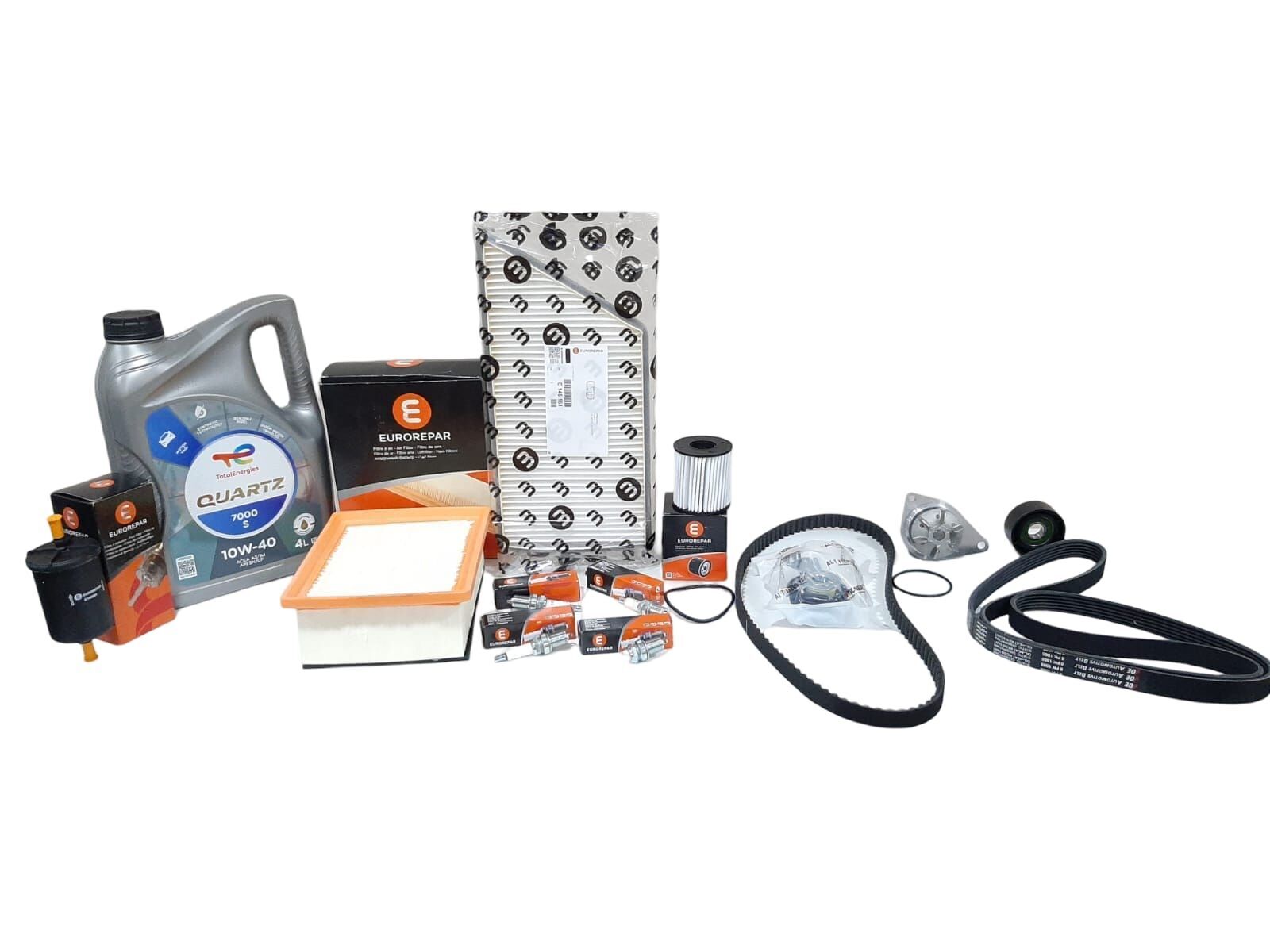 Peugeot 206 (1998-2005) 1.4 8V Benzinli Ağır Bakım Seti (Eurorepar-Dayco) Ve 10W40 Motor Yağ