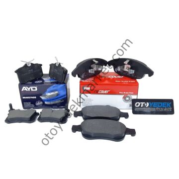 Peugeot Partner Tepee (2009-2019) Ön Ve Arka Fren Balata Seti (Recover-Ayd)