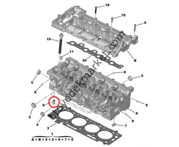 Peugeot Boxer (2015-2023) 2.0 Hdi Silindir Kapağı Çekvalf Tapası (Orijinal)