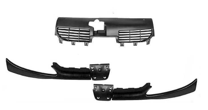 Peugeot 206 (1998-2009) Ön Panjur İç Dış Far Alt Çıtası Takım (İthal)