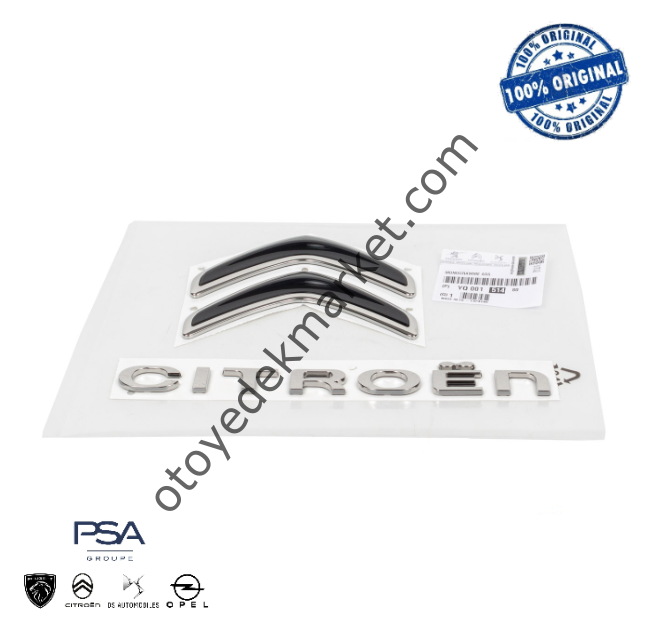 Citroen C3 Aircross (2017-2023) Arka Citroen Amblem ve Yazı (Orijinal)