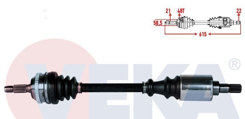 Peugeot 106 (1997-2001) 1.6 16v Gtı Sol Aks (Veka)