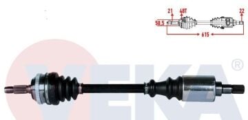 Peugeot 106 (1997-2001) 1.6 16v Gtı Sol Aks (Veka)