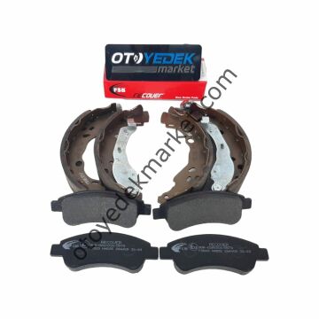 Peugeot 301 (2012-2020) Ön Ve Arka Fren Balata Seti (Recover)