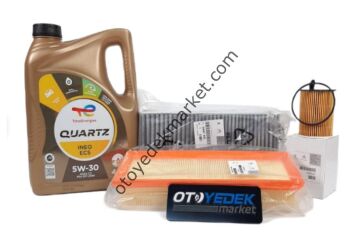 Citroen Berlingo (2012-2017) 1.6 Euro5 Filtre Seti Mazot Filtresiz+ 5W30 Yağ (Orijinal)