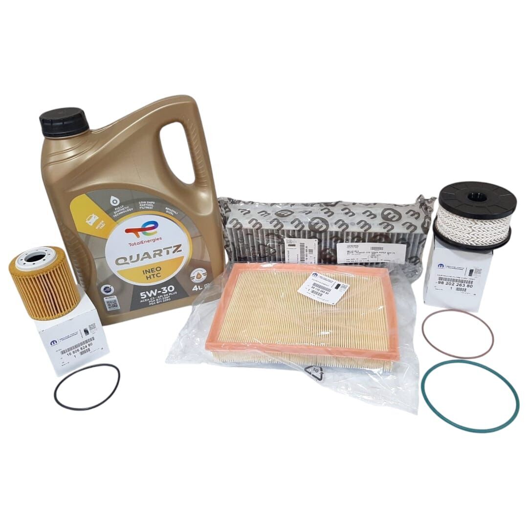 Peugeot 208 (2021) 1.5 Blue Hdi Filtre Bakım Seti Karbon Polenli  + 5w30 Yağ (Orijinal)