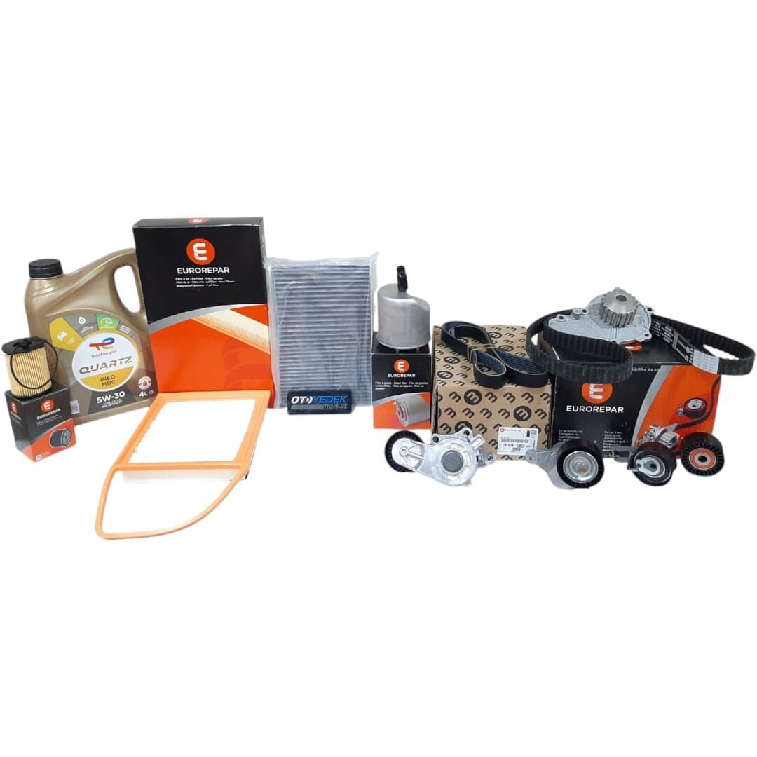 Citroen C3 (2011-2015) 1.6 Hdi Euro5 Ağır Bakım Seti (Orijinal Eurorepar)